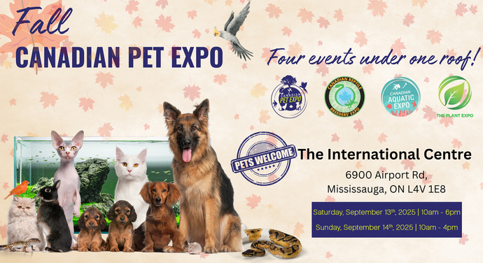 Fall CRBE CPE Pet Show - Mississauga, ON Sept 13 - 14, 2025