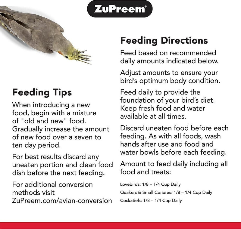 ZuPreem Smart Selects Enrichment Diet for Medium Birds
