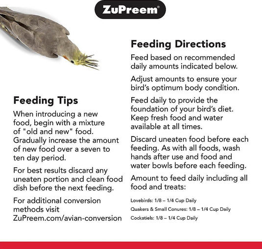 ZuPreem Smart Selects Enrichment Diet for Medium Birds