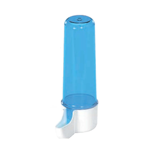 2GR Blue Tube Bird Drinker for Finch, Canary, Small Hookbill