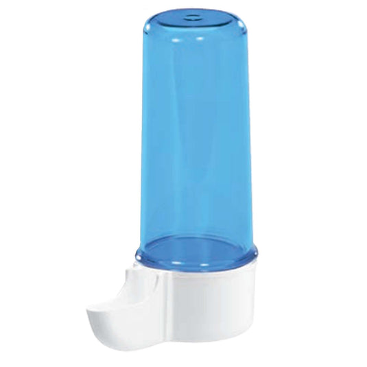 2GR Blue Tube Bird Drinker for Finch, Canary, Small Hookbill