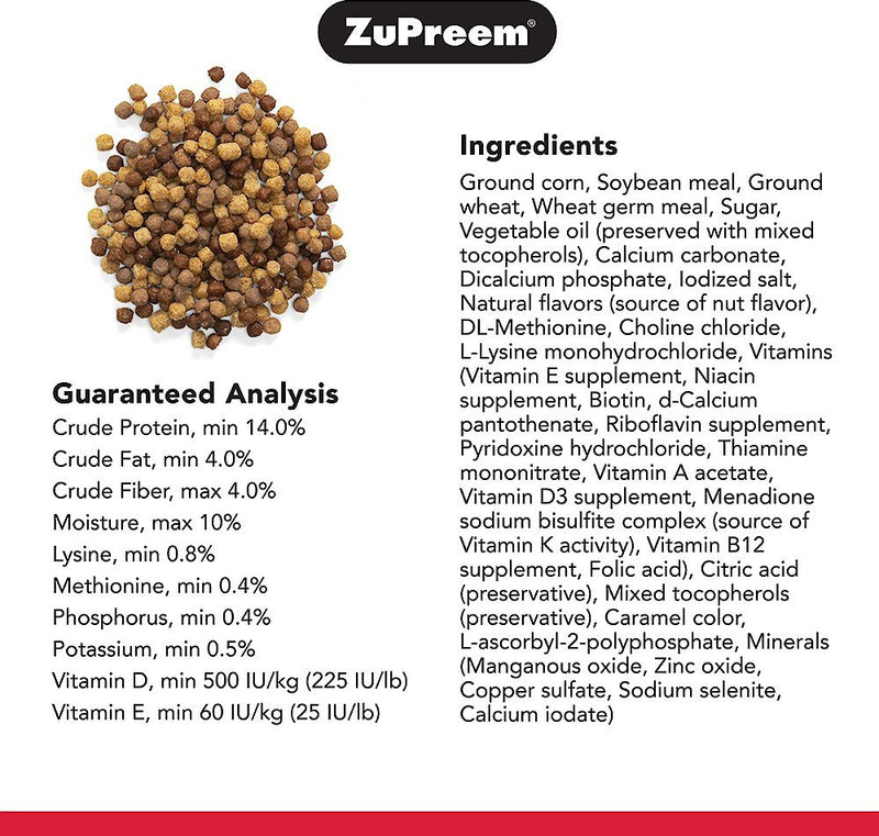 ZuPreem NutBlend Daily Nutrition Medium Bird Pellet
