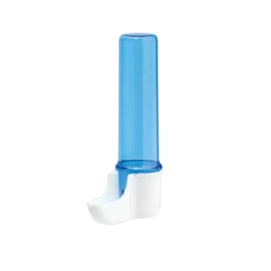 2GR Blue Tube Bird Drinker for Finch, Canary, Small Hookbill