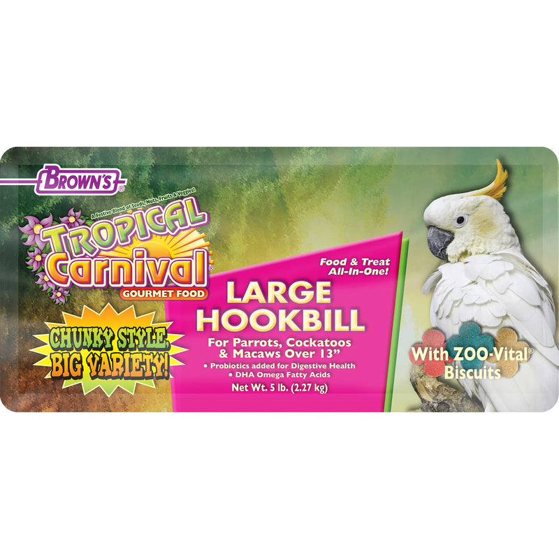 Brown's Tropical Carnival Large Hookbill Food 5 lbs
