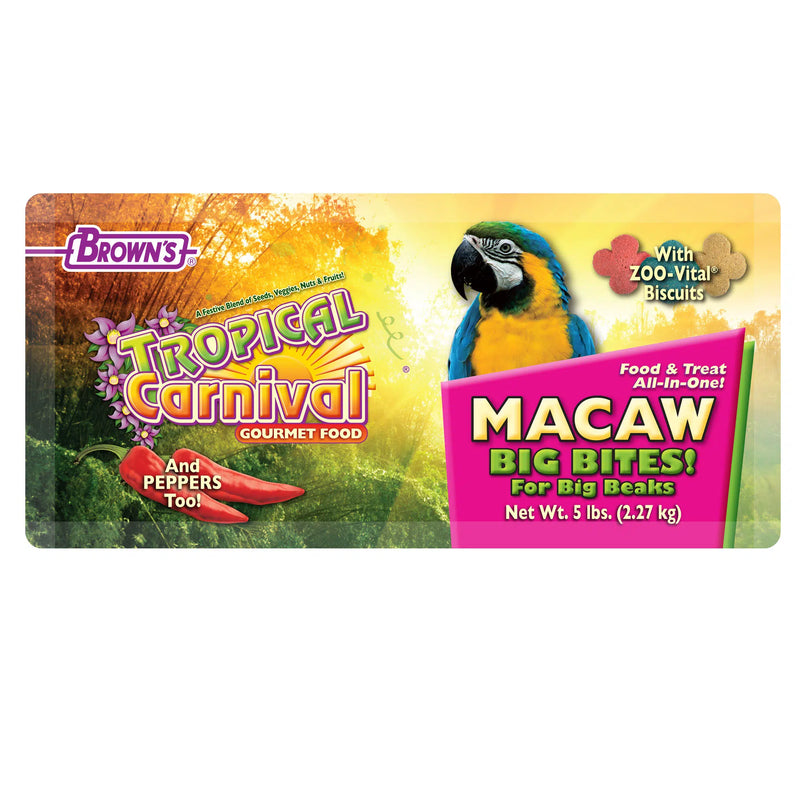 Brown's Tropical Carnival Gourmet Big Bites Macaw Food
