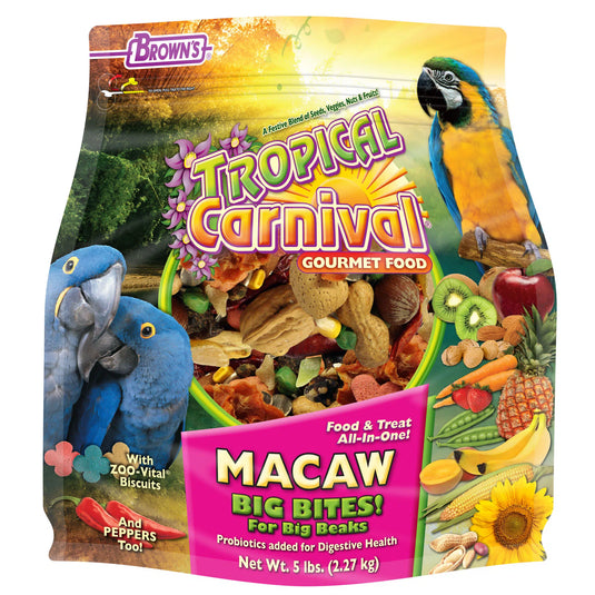 Brown's Tropical Carnival Gourmet Big Bites Macaw Food