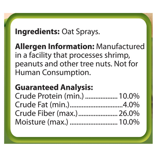 Brown's Tropical Carnival Oat Spray Foraging Treats for Birds - 2.5 oz