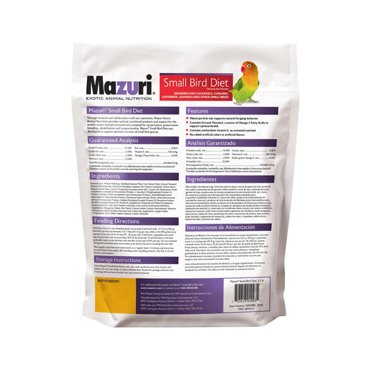 Mazuri Small Bird Pellet Diet