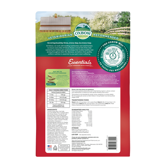 Oxbow Essentials Senior Rabbit Food