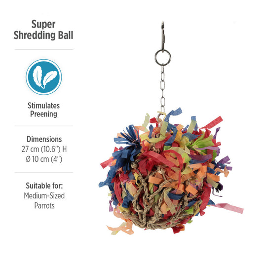 HARI Smart Play Enrichment Parrot Toy Super Shredding Ball - 81001