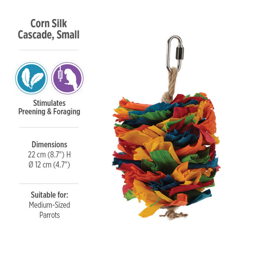 HARI Smart Play Enrichment Parrot Toy Corn Silk Cascade