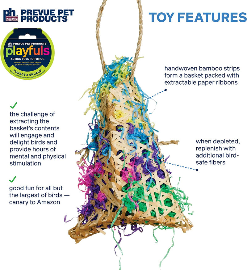 Prevue Hendryx Calypso Creations Fiesta Handbag Bird Toy - 62604
