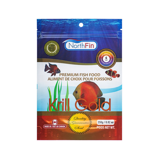 Krill Gold Formula Fish Food - 6mm Pellets, 250g 🍁