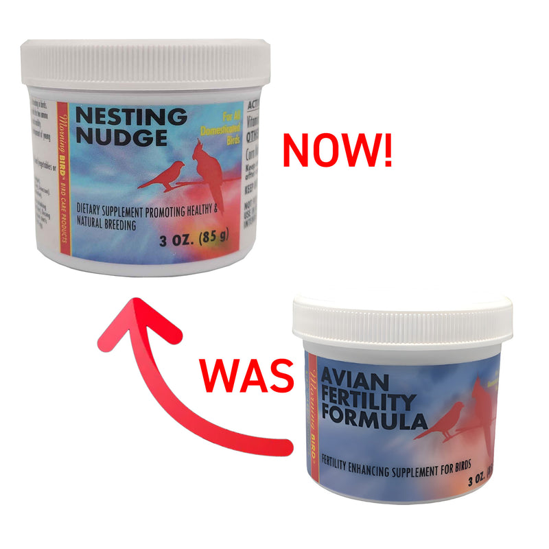 Nesting Nudge (formerly Avian Fertility Formula) - 1 oz | 3 oz | 6 oz
