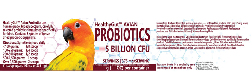 Equa Holistics Avian Probiotics | Dairy Free 45g (1.59 oz)
