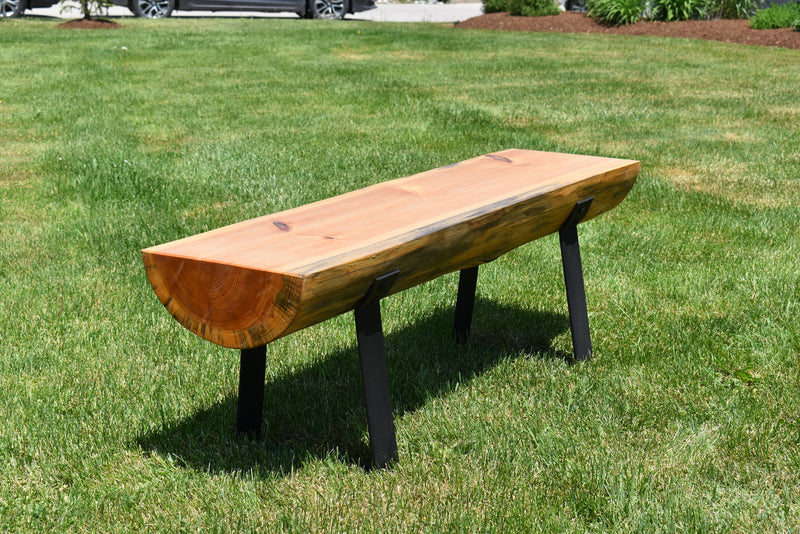 Solid Pine Wood Tounge Oil Finish Outdoor Bench - Local Pickup Only
