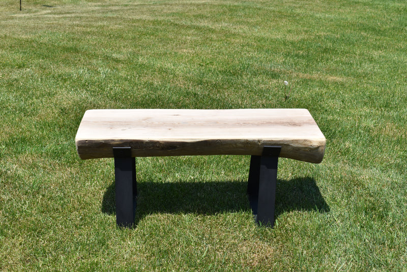 Solid Untreated Lightly Sanded Ash Indoor Bench - Local Pickup Only
