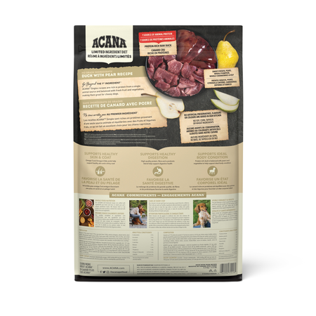 Acana SINGLES Grain Free Dog Food -  Duck with Pear
