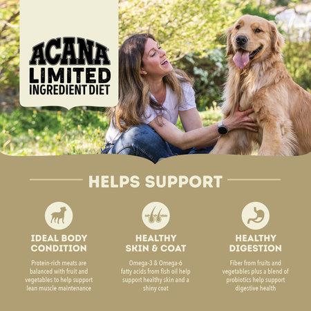 Acana SINGLES Grain Free Dog Food -  Duck with Pear
