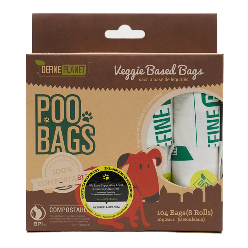 Define Planet Veggie Based Compostable Poop Bags
