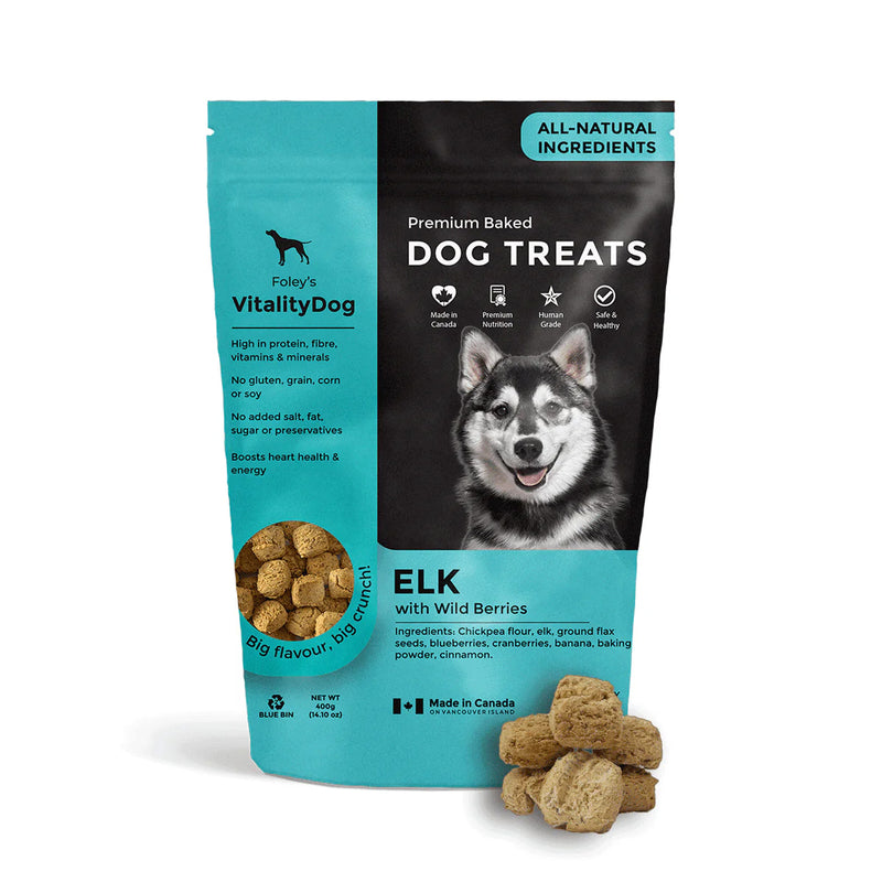 Foley's Vitality Dog Treat - Elk with Wild Berries
