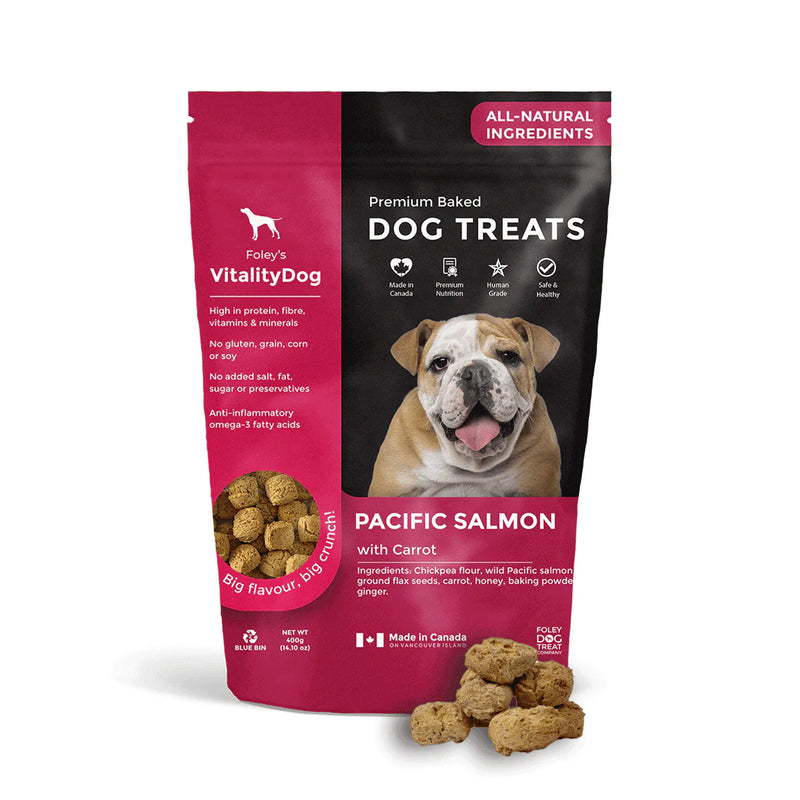 Foley's Vitality Dog Treat - Pacific Salmon with Carrots
