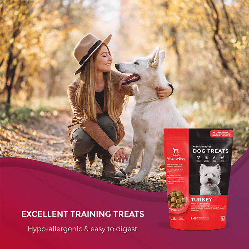 Foley's Vitality Dog Treat - Turkey with Cranberries
