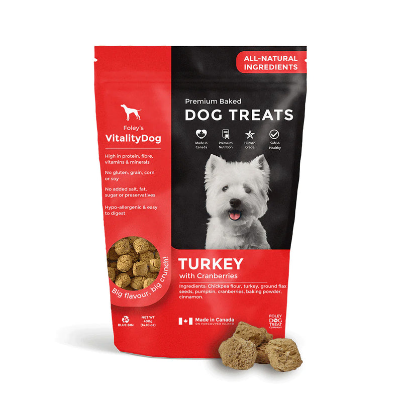 Foley's Vitality Dog Treat - Turkey with Cranberries
