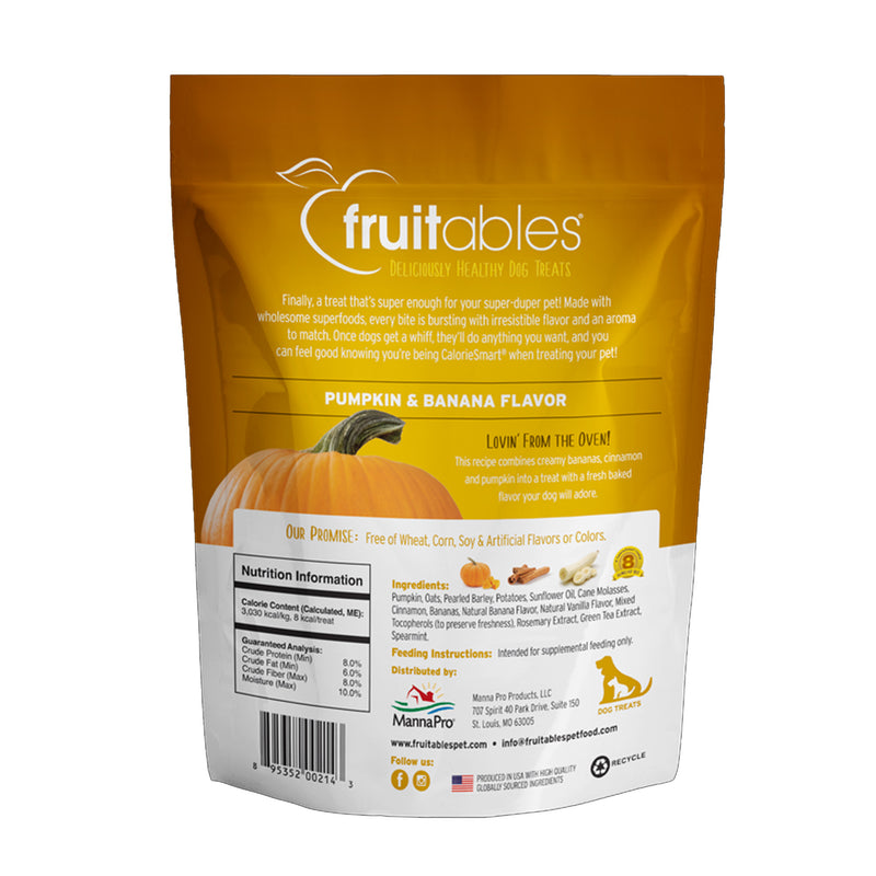 Fruitables Pumpkin & Banana Flavour Dog Treat - 12 oz
