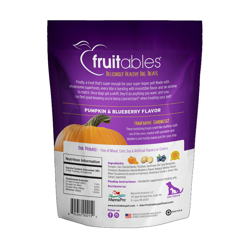 Fruitables Pumpkin & Blueberry Flavour Dog Treat - 7 oz
