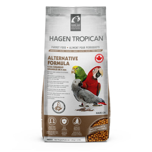 Tropican Alternative Formula 4mm Pellet - Soy Free Parrot Food