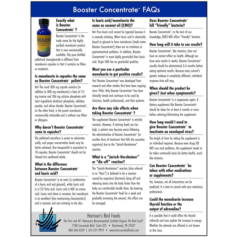 Harrison's Booster Concentrate Antimicrobial Dietary Supplement - 1 oz
