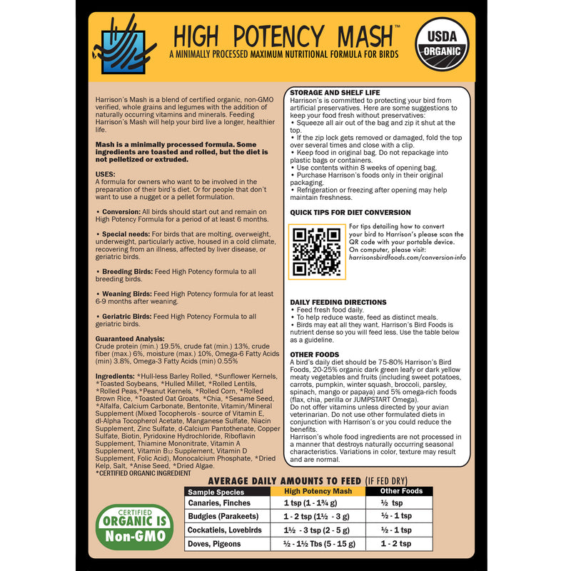 Harrison's High Potency Mash - 1 lb
