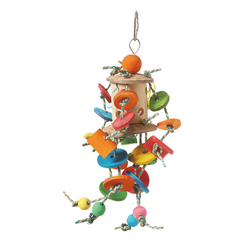 HARI Smart Play Enrichment Parrot Toy Coconut Merry-Go-Round - 81004