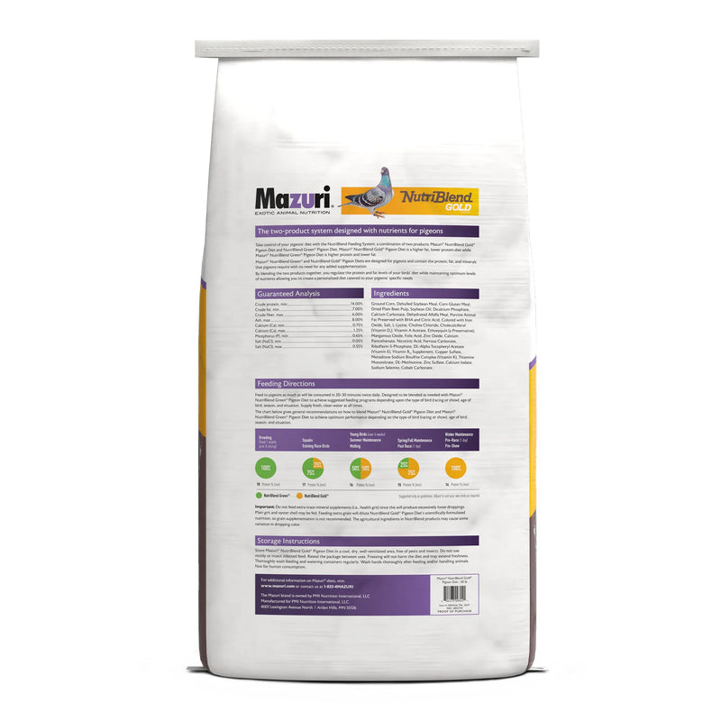 Mazuri NutriBlend Gold Pigeon Diet
