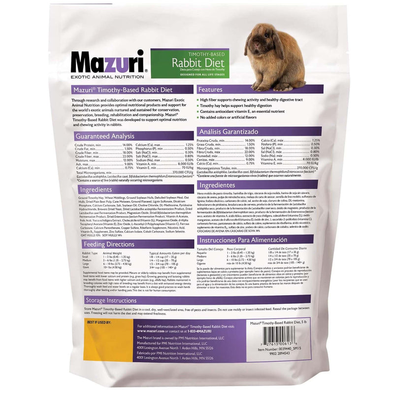 Mazuri Timothy Rabbit Diet
