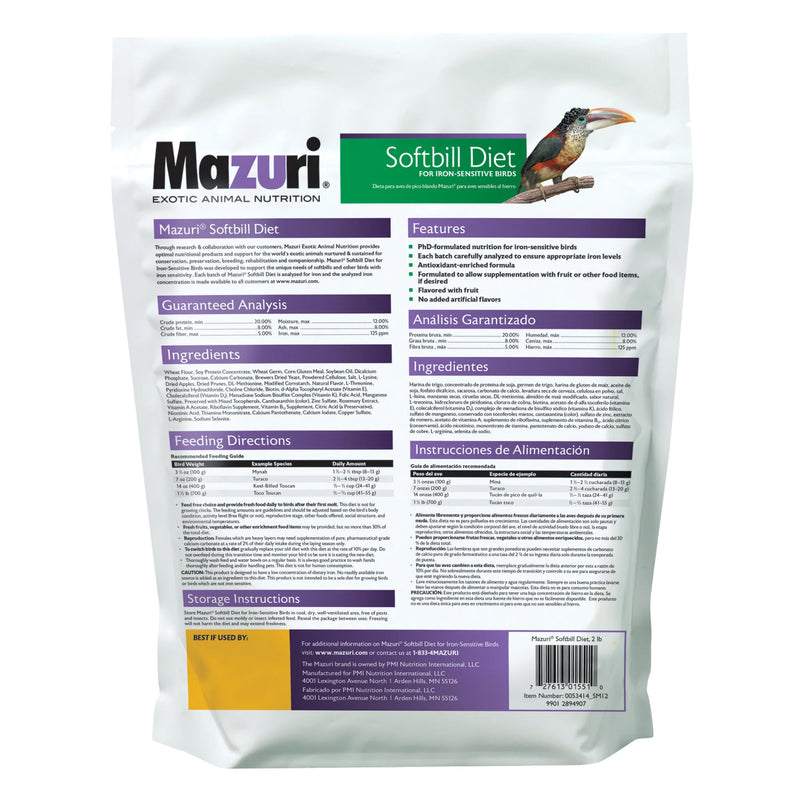 Mazuri Softbill Diet
