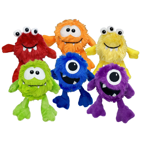 Minipet Assorted Plush Monsters Dog Toy