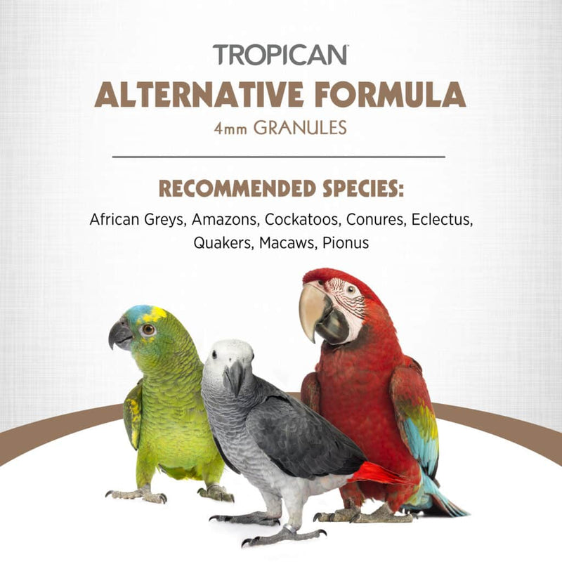 Tropican Alternative Formula 4mm Pellet - Soy Free Parrot Food 🍁
