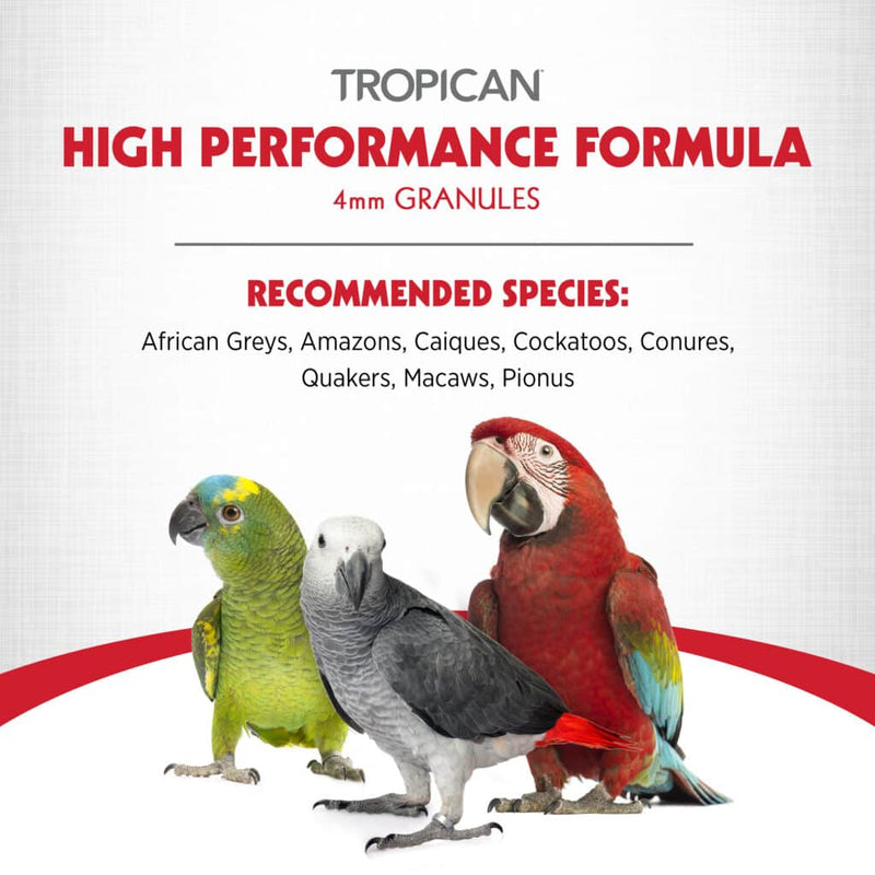 Tropican High Performance 4mm Granules - Parrots
