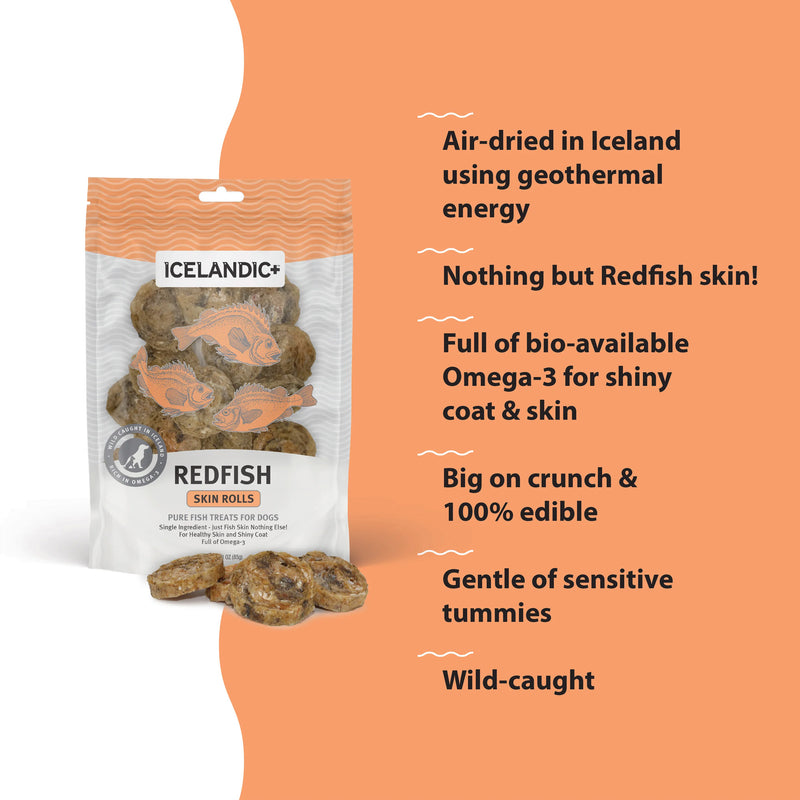 Icelandic+ Redfish Skin Rolls 3oz
