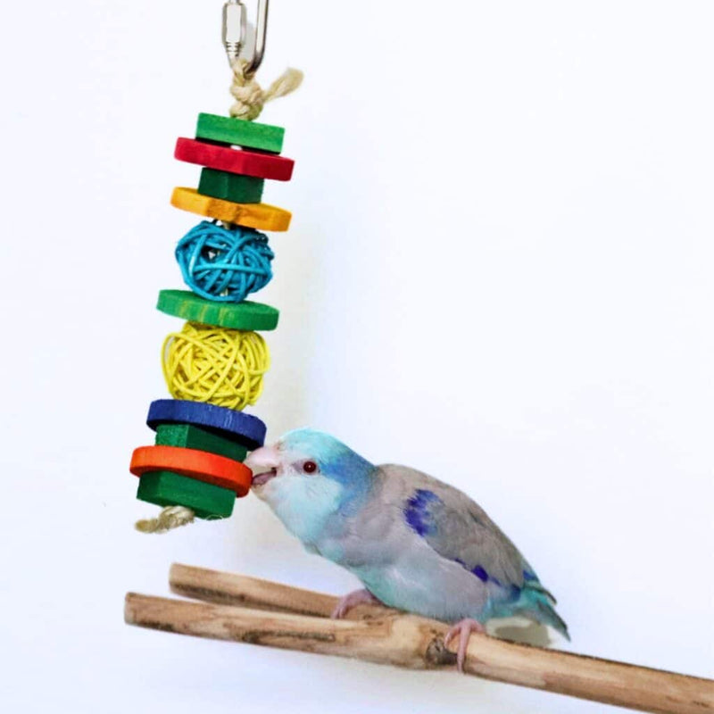 HARI Smart Play Enrichment Parrot Toy Wicker Wood Fun - 81024
