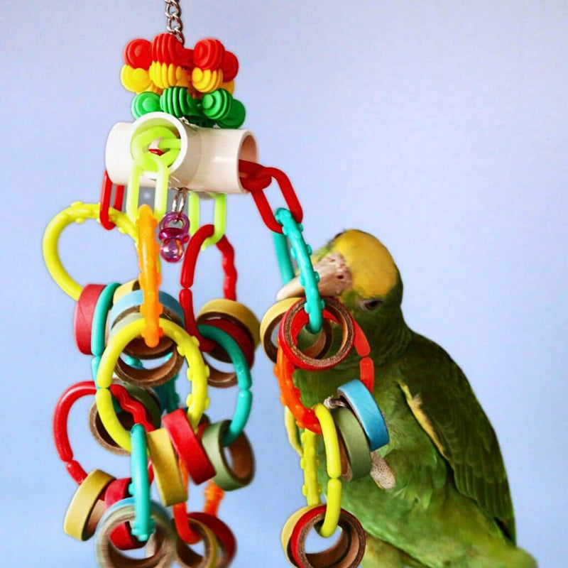 HARI Smart Play Enrichment Parrot Toy Bagel Cascade - 81014
