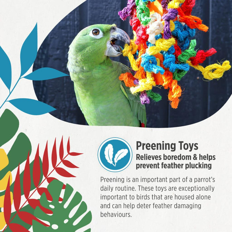 HARI Smart Play Enrichment Parrot Toy Leather Kabob - 81003
