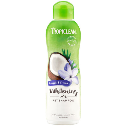 TropiClean Awapuhi & Coconut Whitening Shampoo 20 oz