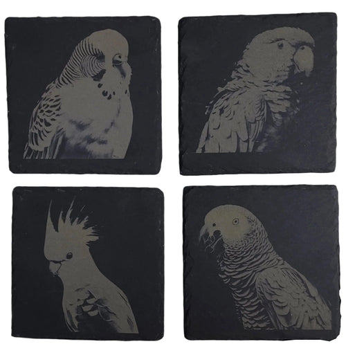 Tough Transfers Customizable Rectangular Slate Coasters