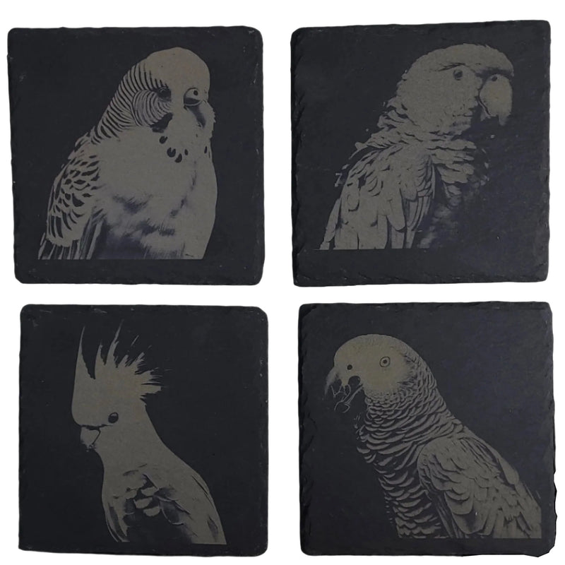 Tough Transfers Customizable Rectangular Slate Coasters
