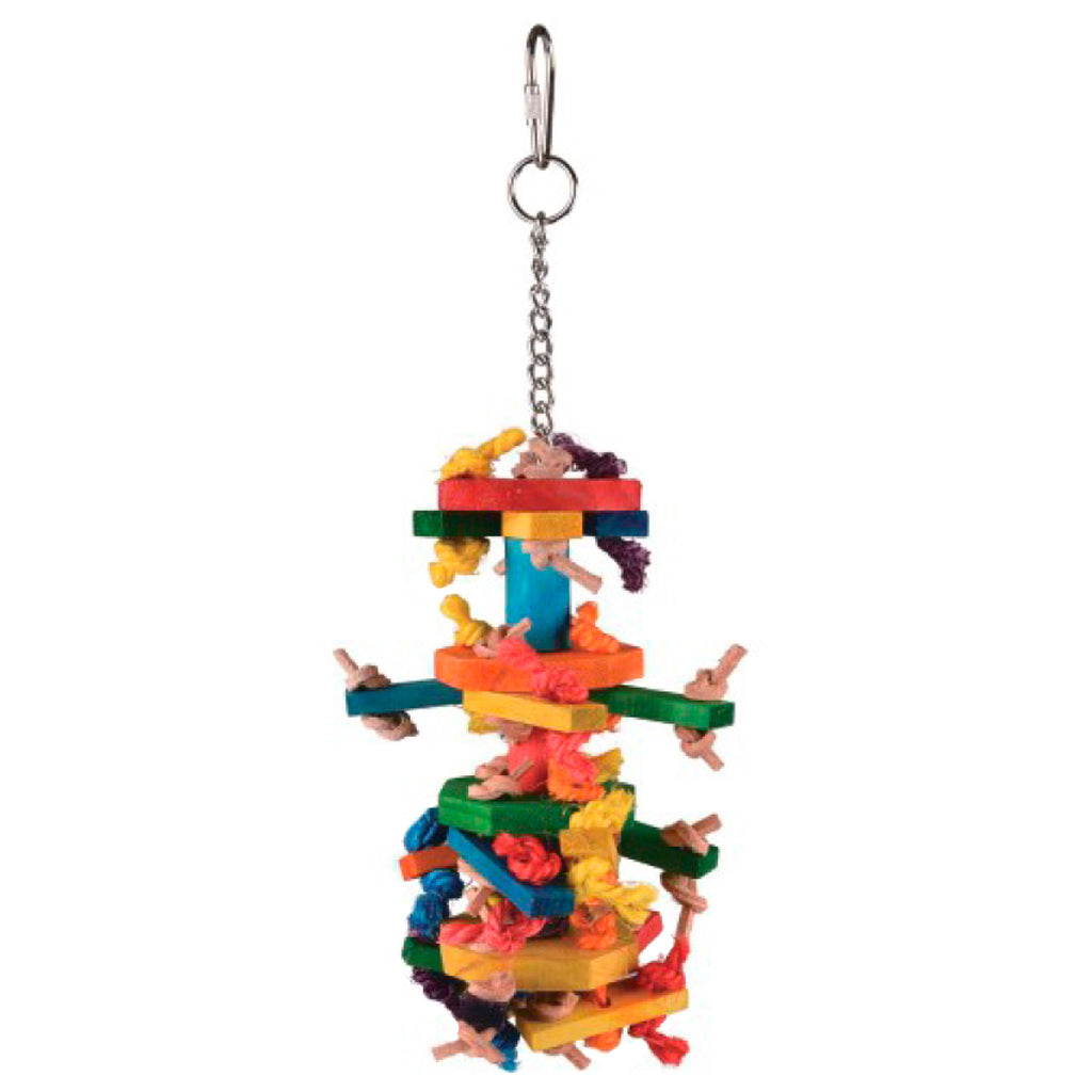 Tiv's Toys Knots n Blocks Chew Preening Toy – Exotic Wings and Pet ...