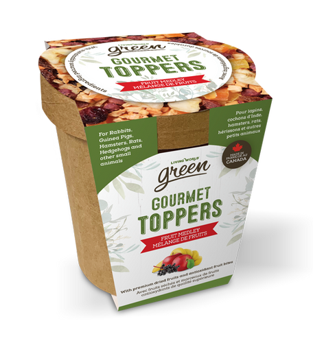 Living World Green Gourmet Toppers Small Pet - Fruit Medley - 65367