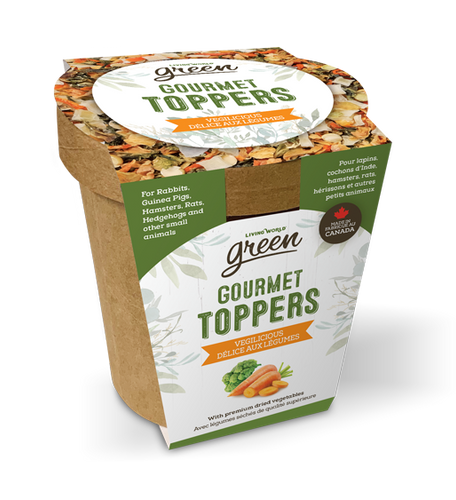 Living World Green Gourmet Toppers Small Pet - Vegilicious - 65368